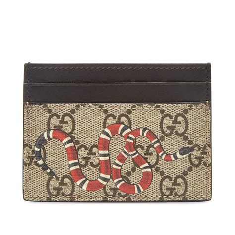 gucci men's snake card holder|Gucci snake cardholder.